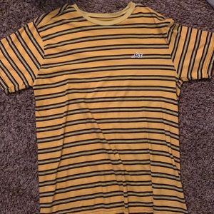 Striped short sleeved tee.